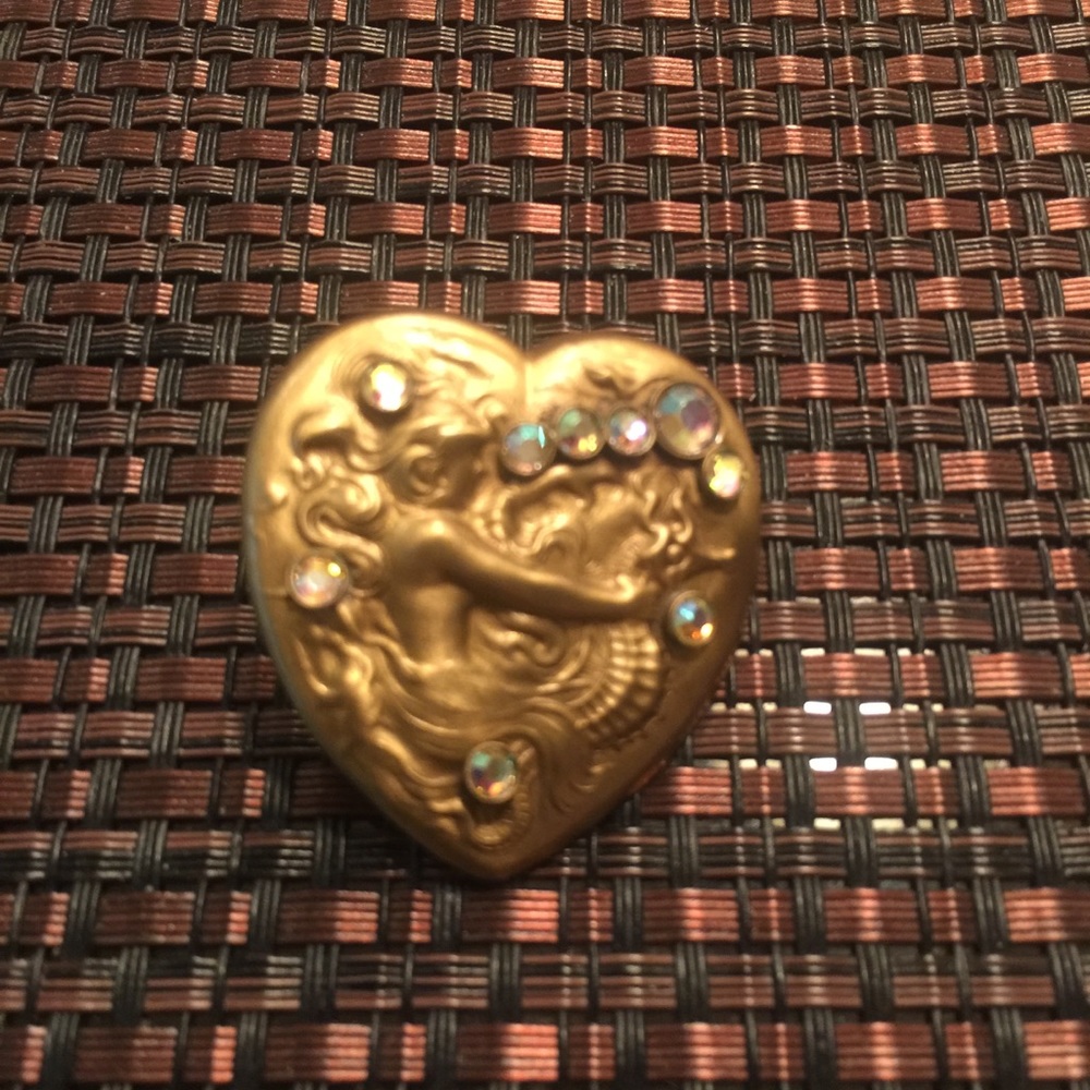 Heart Pin With Crystals